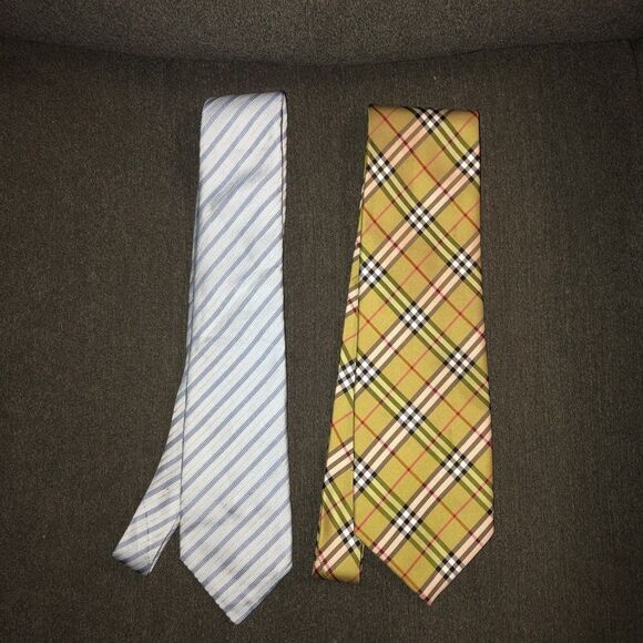 BUNDLE of 2 Burberry Ties - Picture 3 of 5